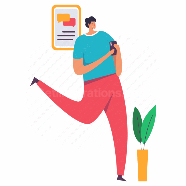 Social Media and Communication  illustration preview image